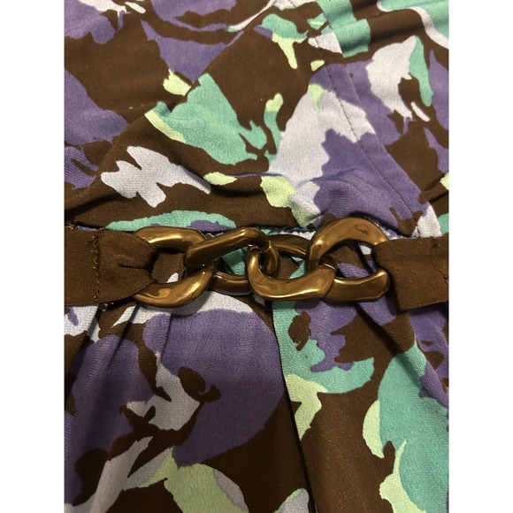 Apt 9 Y2K 90s babydoll XL whimsy blue black belted chain fairy retro top - Picture 3 of 8